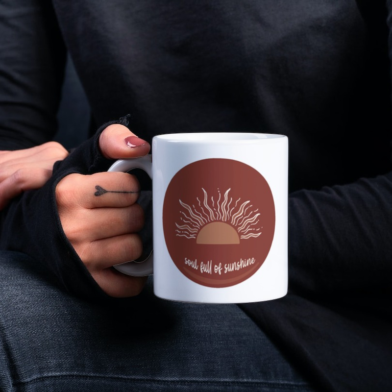 "Soul Full Of Sunshine" Ceramic Coffee Mug